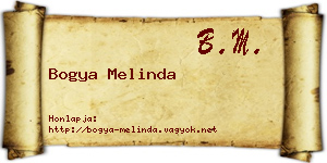 Bogya Melinda névjegykártya